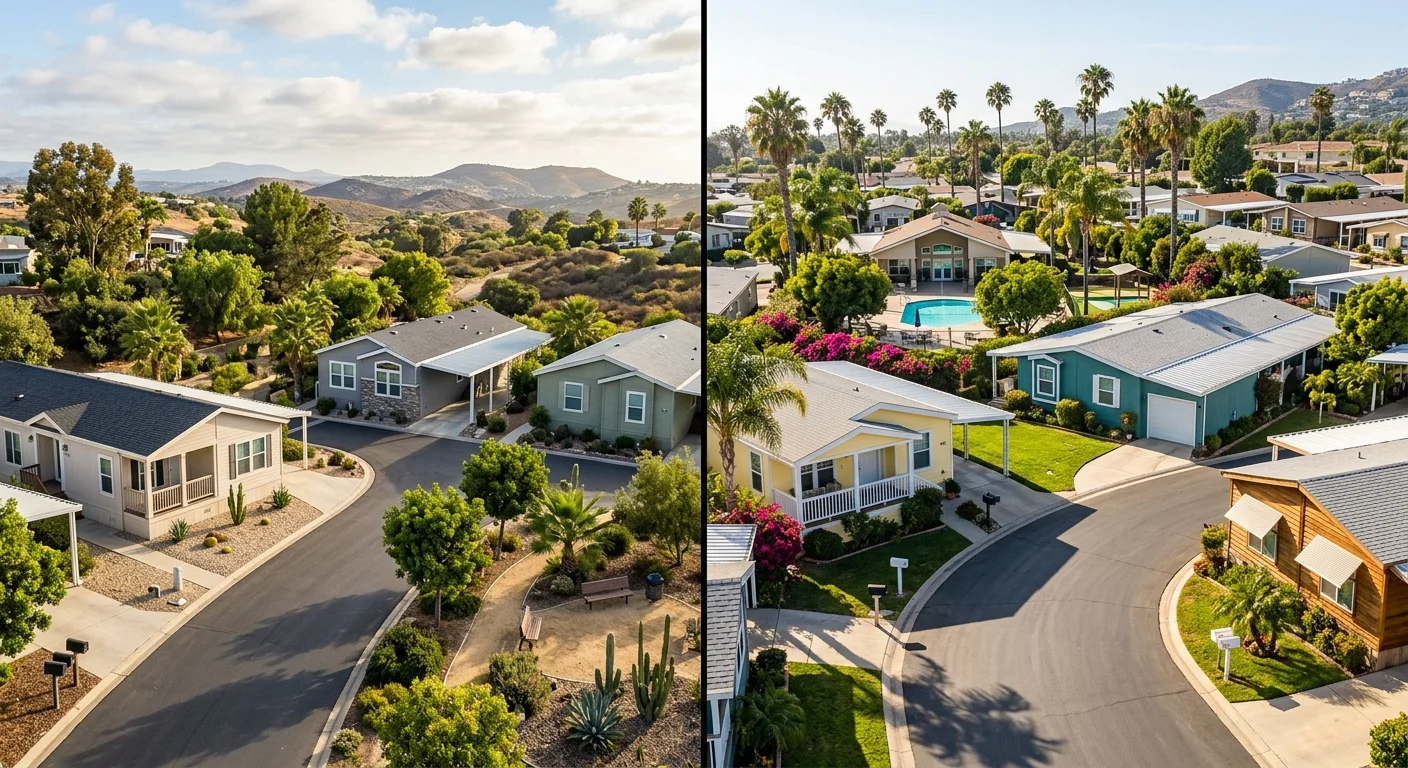 Two unbranded manufactured home communities in San Diego County