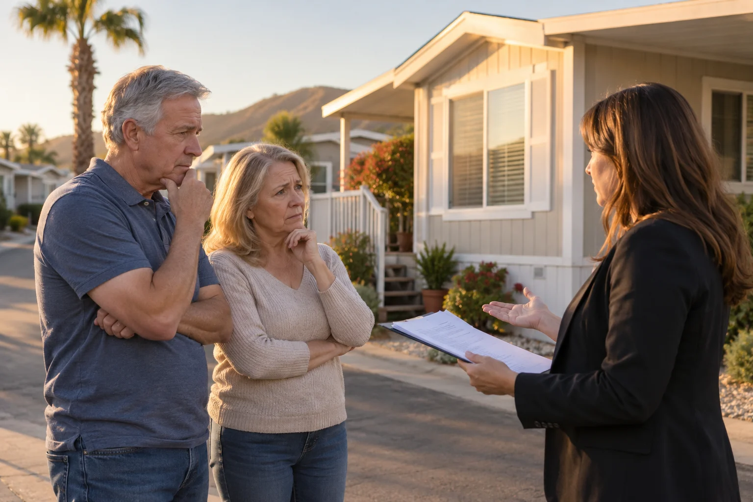 Manufactured home in a Valley Center mobile home park
