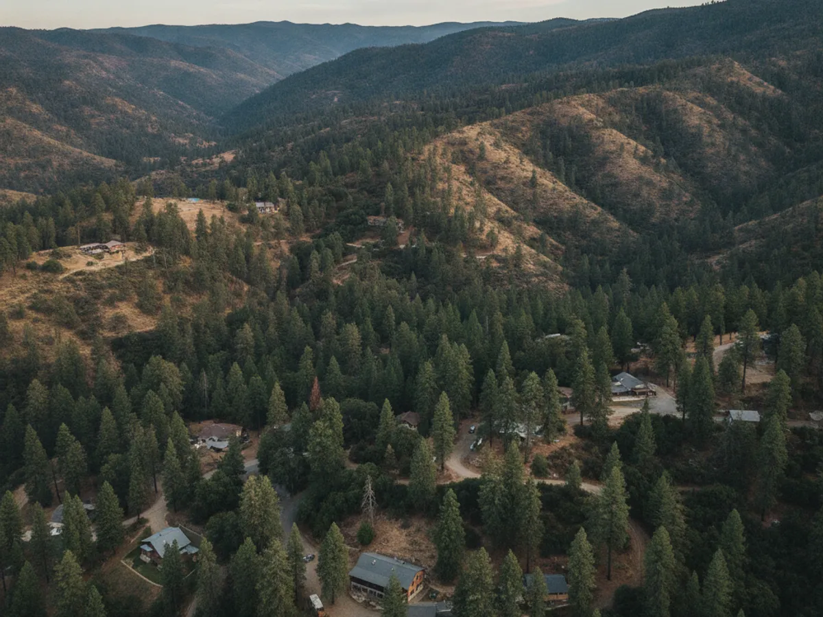 Backcountry San Diego County neighborhood near Boulevard